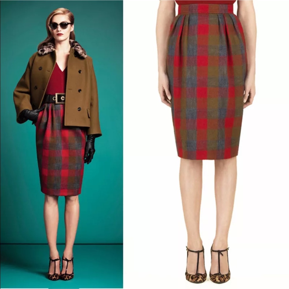 NWT Gucci plaid skirt